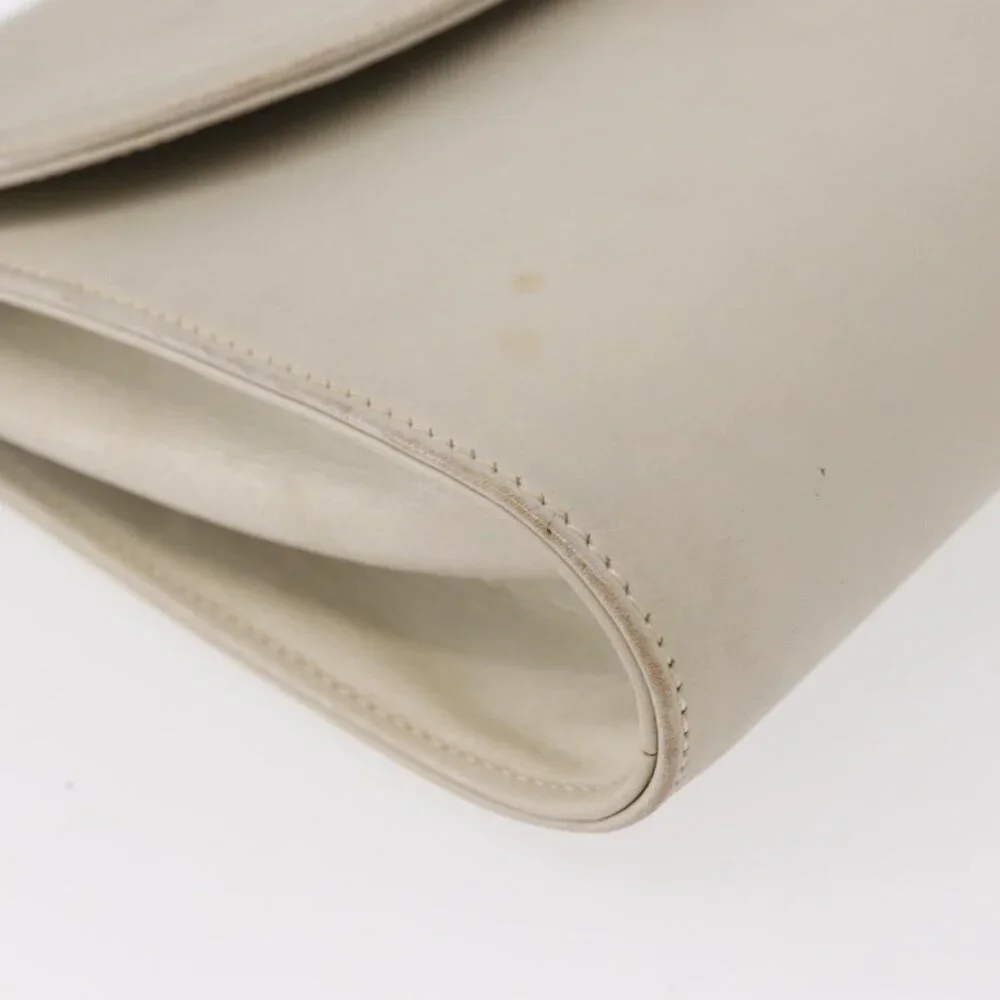 Authentic CELINE Shoulder Bag Leather Ivory Gold - Picture 15 of 16